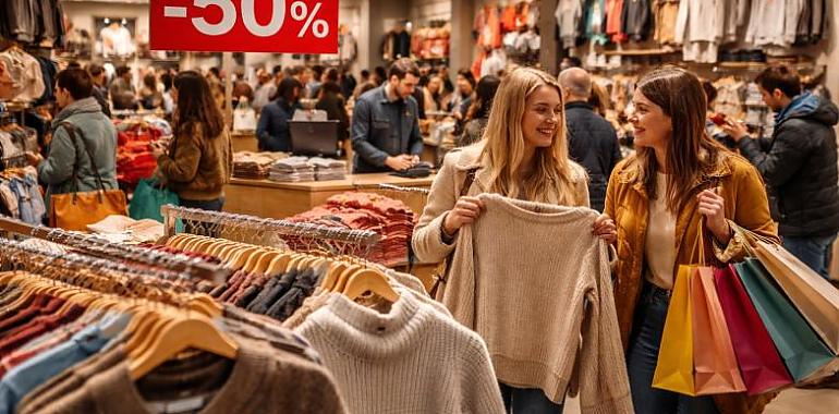 Las rebajas de enero activan el empleo en Asturias: 2.150 contratos previstos, en línea con 2025