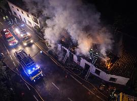 Tragedia en Arriondas: muere un hombre de 92 años tras incendiarse su vivienda en Parres