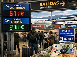 Entrar y salir de Asturias roza el absurdo: un fin de semana cuesta más que volar a media Europa