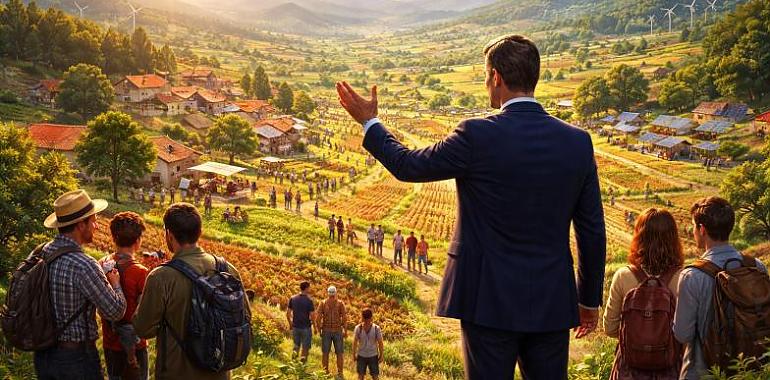 Pedro Sánchez defiende en Asturias la inmigración y la inversión rural como claves contra la despoblación: “Nadie debería elegir entre sus raíces y su futuro”