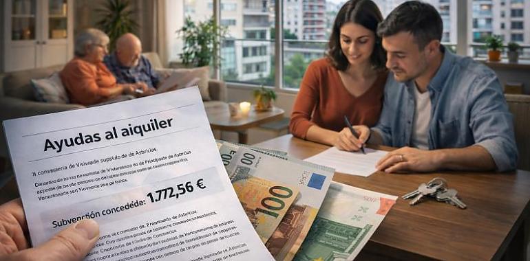 Asturias acelera las ayudas al alquiler: casi 1,7 millones ya en manos de los beneficiarios en tiempo récord
