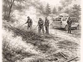 Hallado sin vida en Grado el hombre desaparecido tras salir a desbrozar: el incendio que destapó la tragedia