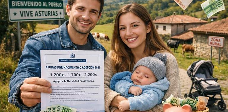 Asturias pone dinero sobre la mesa para tener hijos: hasta 2.200 euros por nacimiento o adopción en plena batalla contra el despoblamiento