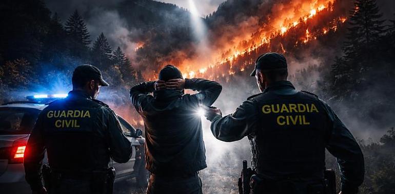 Detenciones en Asturias por la oleada de incendios: la investigación señala a autores reincidentes y motivaciones económicas
