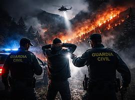 Detenciones en Asturias por la oleada de incendios: la investigación señala a autores reincidentes y motivaciones económicas
