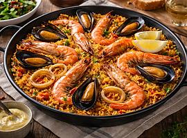 Recetas de una abuela asturiana: Paella de mariscos (esto no ye de Valencia, pero quita’l sentíu, cielín)