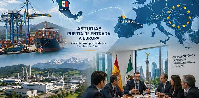 Asturias sale a cazar inversión en México: Barbón vende el Principado como la gran puerta empresarial a Europa