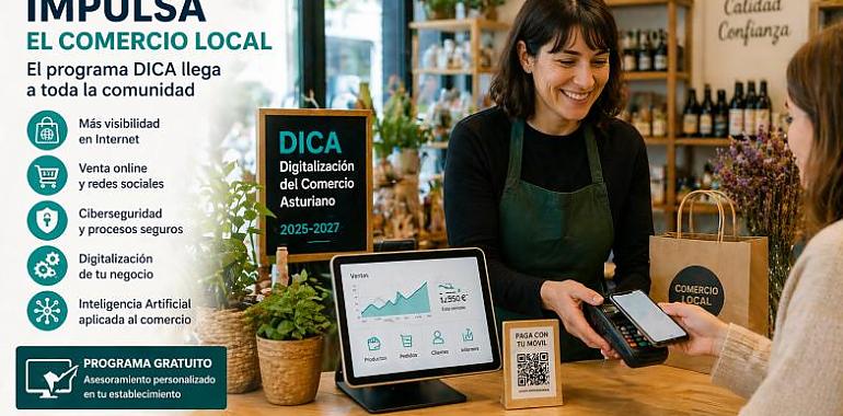 Asturias pisa el acelerador digital: el comercio local da el salto definitivo con un plan que quiere transformar 400 negocios antes de 2027