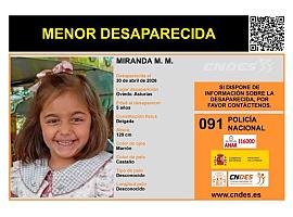 La Policía busca por toda España a Miranda, la niña de 5 años sustraída por sus padres en Oviedo durante una visita supervisada