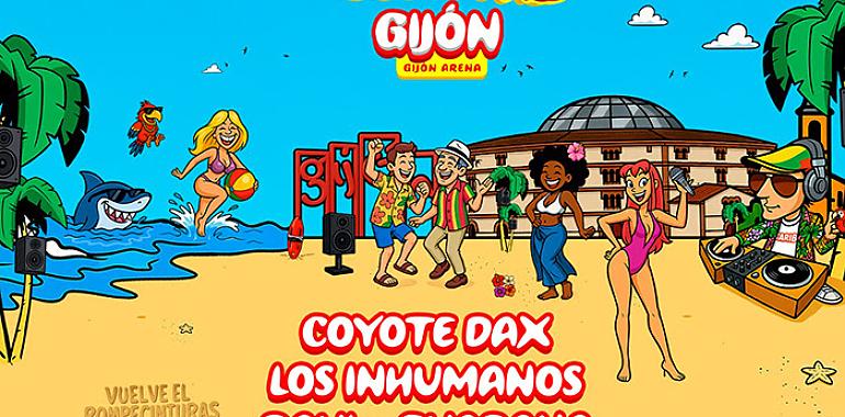 Caribe Mix aterriza en Gijón con una avalancha de nostalgia, temazos del verano y artistas míticos de varias generaciones