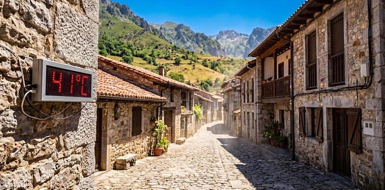 Asturias se prepara para entrar en el horno: Ibias puede llegar a 42 grados en una ola de calor que pondrá a prueba a toda la región