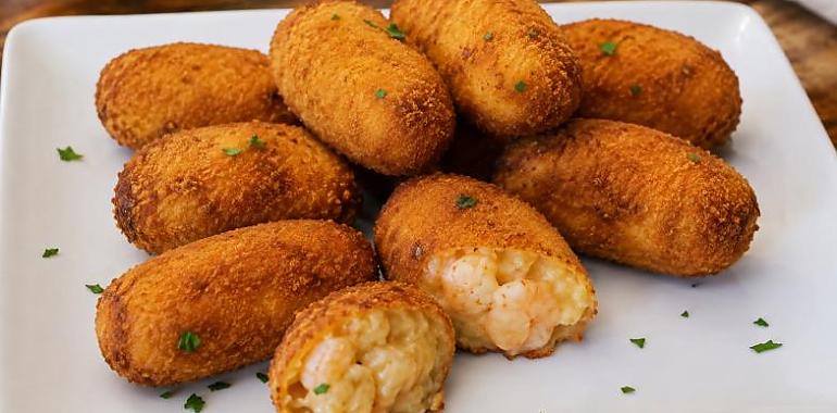 Recetas de una abuela asturiana: Croquetes de gambes al ayu (cremoses, sabroses y con más saleru que una romería)