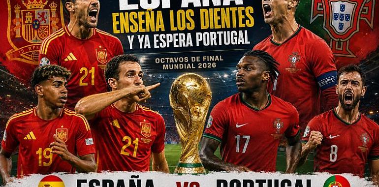 España enseña los dientes y ya espera Portugal: el Mundial entra en territorio salvaje
