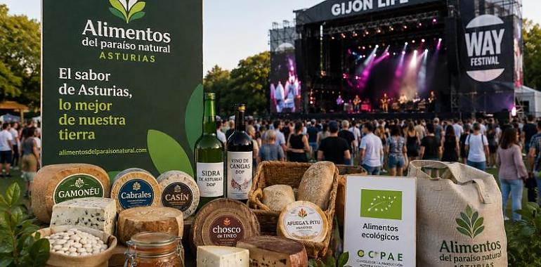 Asturias se saborea también en los grandes festivales: Alimentos del Paraíso Natural vuelve a Gijón Life y WAY Festival