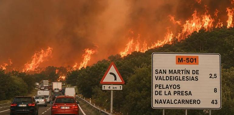 España en llamas: el mapa de incendios al que se enfrentan los asturianos que salgan de la región
