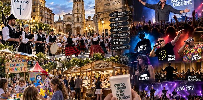San Mateo supera su primer gran sábado y Oviedo se prepara para un domingo de música, familias y fiesta en la calle