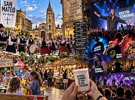 San Mateo supera su primer gran sábado y Oviedo se prepara para un domingo de música, familias y fiesta en la calle