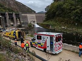Un trabajador, grave tras caer doce metros en las obras de la nueva central hidroeléctrica de Rioseco