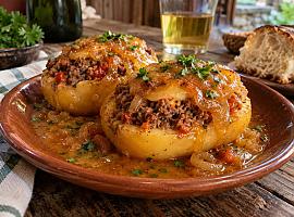Recetas de una abuela asturiana:Patates rellenas de picadillo (con esto quítase la fame y hasta el mal humor)