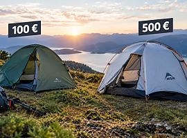 Tienda de campaña de 100 o 500 euros: por qué características paga realmente un turista 