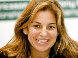 Arantxa Sánchez Vicario, capitana del equipo español de tenis de Copa Federación 