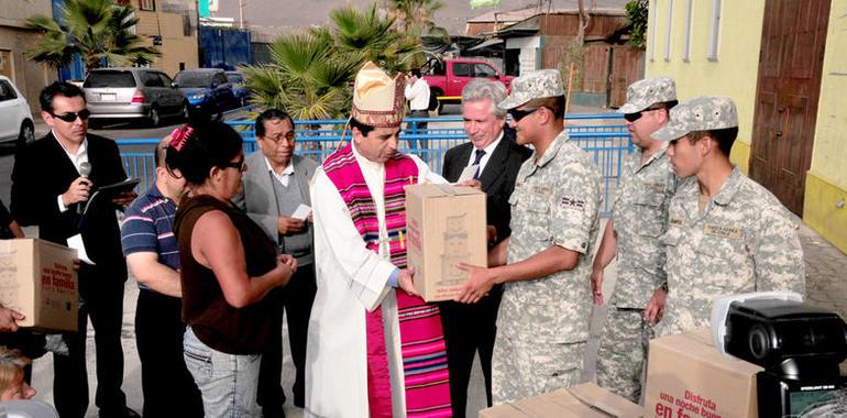 Brigada Aérea chilena, solidaria en Tarapacá