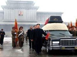 Impresionante funeral en Pyongyang