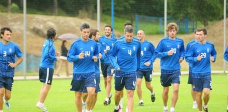 El Real Oviedo se ejercitó con la ausencia "Real" de Pacheta