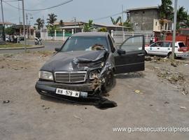 Accidente de un vehículo que se encontraba en el taller para su reparación