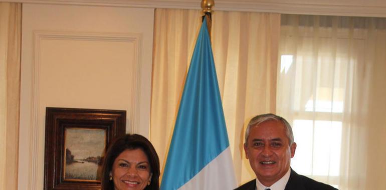 Presidenta Laura Chinchilla mantuvo encuentro con el Presidente electo Otto Pérez