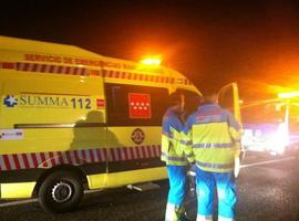 Tres heridos en un accidente ocurrido en la M-100