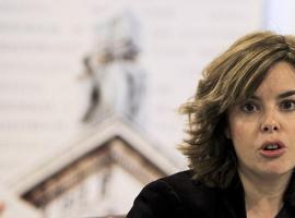 Soraya Sáenz de Santamaría asiste a la toma de posesión de la nueva delegada del Gobierno en Madrid 