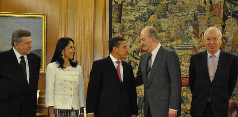 Humala confirma con Don Juan Carlos y Rajoy la "magnífica" relación entre Perú y España