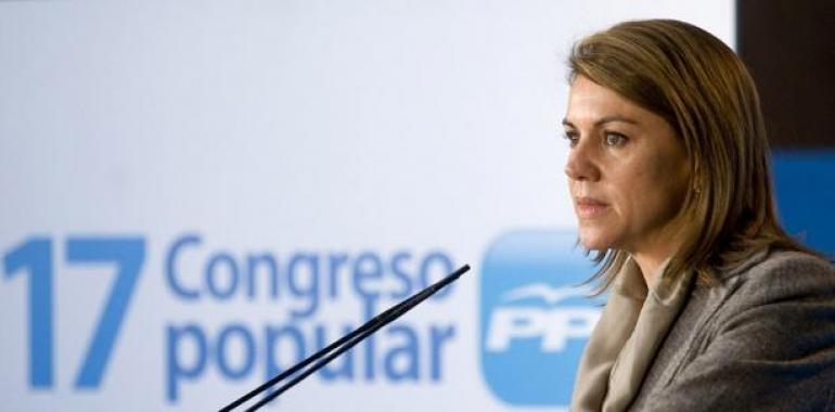 Cospedal: “La recuperación económica y el empleo centrarán el Congreso”