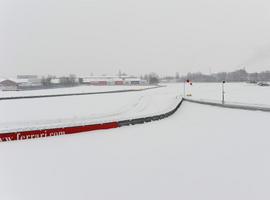 Las intensas nevadas cambian los planes de Ferrari
