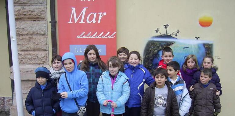 Visita de escolares de Poo al Aula del Mar