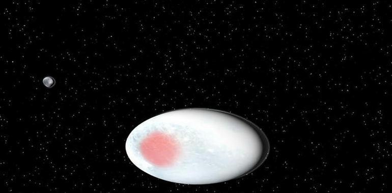 El planeta enano Haumea brilla con hielo cristalino