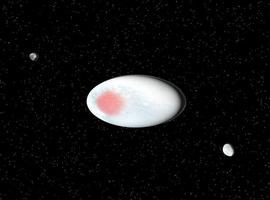El planeta enano Haumea brilla con hielo cristalino