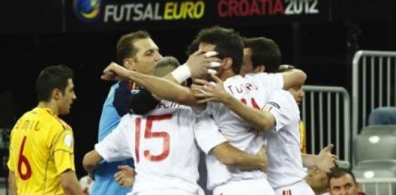 España golea a Rumanía y se mete en semifinales
