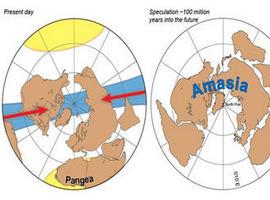 La unión en el Ártico de Asia y Norteamérica ocuparía el centro de un futuro supercontinente 