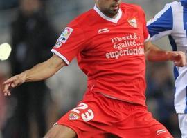 El Sevilla lució en sus camisetas un lema alusivo a las críticas francesas al deporte español