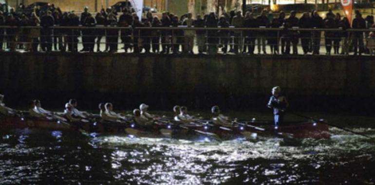 Urdaibai supera a Kaiku y Portugalete en la I Regata nocturna de Bilbao