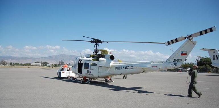 Fundamental trabajo de la Escuadrilla de Mantenimiento del Grupo de Helicópteros en Haití