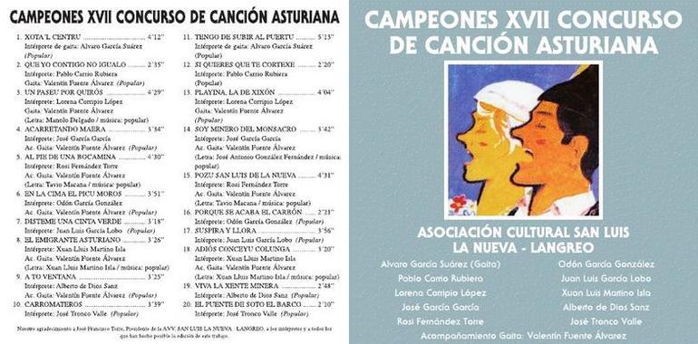 El XVII concurso de cancion asturiana La Nueva-Langreo ya tiene disco