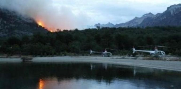 Un voraz incendio forestal se extiende por Corazón de Isla  en la Tierra del Fuego