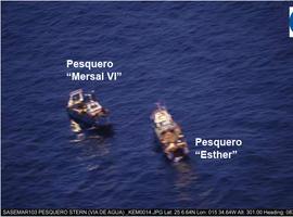 Rescatados con vida los 27 tripulantes del pesquero Esther, 164 M al sur de Canarias