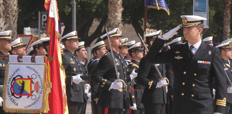 El Príncipe preside en Cartagena el 475 Aniversario de la Infantería de Marina