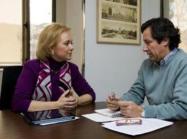 Mercedes Fernández y Carlos Floriano repasan la campaña electoral de Asturias