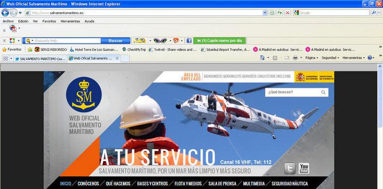 Salvamento Marítimo estrena nueva web