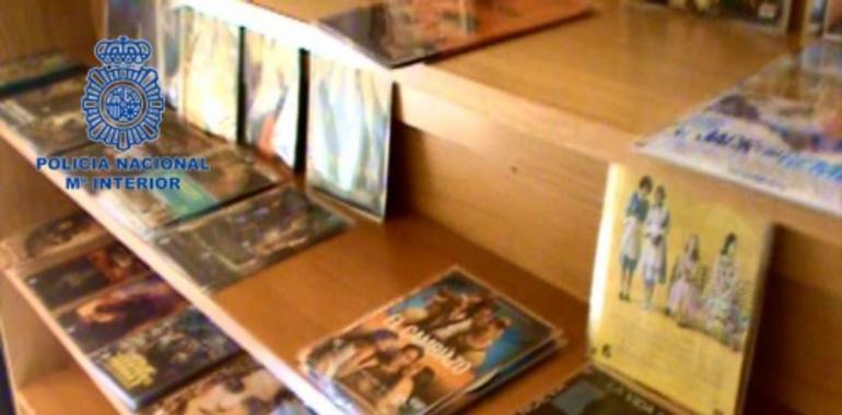 La Policía Nacional desmantela un centro de grabación de CD y DVD falsos
